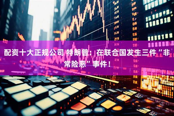 配资十大正规公司 特朗普：在联合国发生三件“非常险恶”事件！
